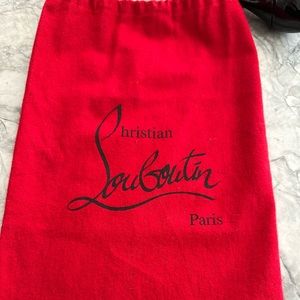 Louboutin patent leather shoes.